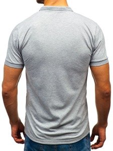 Camiseta polo para hombre gris Bolf 171221