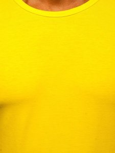Camiseta sin manga sin estampado amarillo fluorescente Bolf 99001