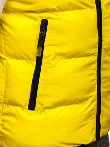 Chaleco acolchado con capucha para hombre amarillo Bolf 1189