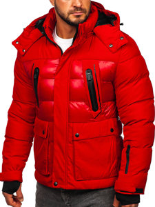 Chaqueta acolchada de invierno para hombre rojo Bolf 99527