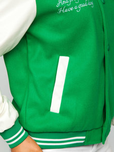 Chaqueta béisbol de entretiempo bomber para mujer verde Bolf 16M9067