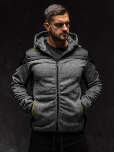 Chaqueta de entretiempo para hombre gris Bolf KS2158