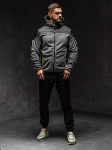 Chaqueta de entretiempo para hombre gris Bolf KS2158