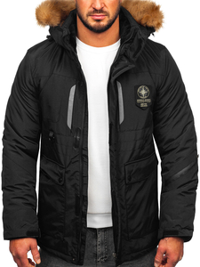 Chaqueta de invierno para hombre negra Bolf 1827