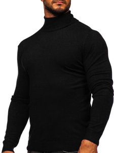 Jersey básico con cuello alto para hombre negro Bolf MMB600