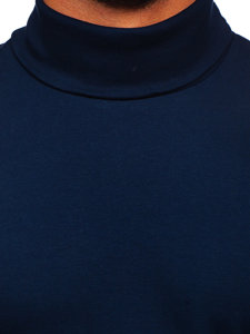 Jersey básico de cuello alto para hombre azul oscuro Bolf 145347
