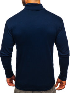 Jersey básico de cuello alto para hombre azul oscuro Bolf 145347