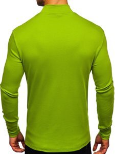Jersey de cuello medio sin impresión verde claro Bolf 145348
