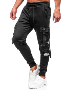 Pantalón cargo de chándal jogger para hombre negro Bolf HS7173