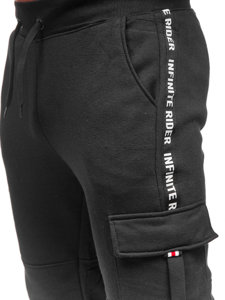 Pantalón cargo deportivo para hombre color negro Bolf JX9395
