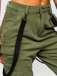 Pantalón cargo para mujer color verde Denley DM203NP