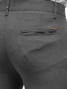 Pantalón chino de tela para hombre grafito Bolf 0016