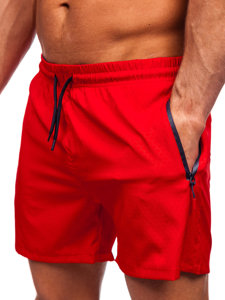 Pantalón corto de baño para hombre rojo Bolf 7711