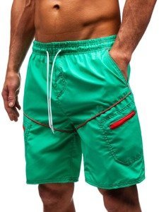 Pantalón corto de baño para hombre verde Bolf 341