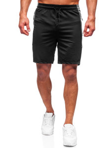Pantalón corto de chándal para hombre negro Bolf 68026