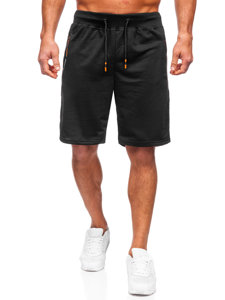 Pantalón corto de chándal para hombre negro Bolf 8K931