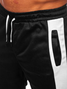 Pantalón corto de chándal para hombre negro Bolf 8K932