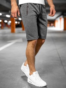 Pantalón corto deportivo para hombre color grafito Bolf JX132