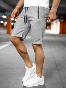 Pantalón corto deportivo para hombre color gris Bolf JX132