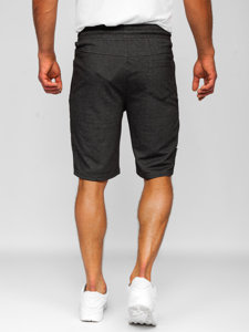 Pantalón corto deportivo para hombre negro y blanco Bolf Q3876