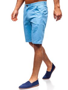 Pantalón corto para hombre color azul celeste Bolf 1140