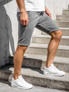 Pantalón corto tipo shorts para hombre color grafito Denley KG3723