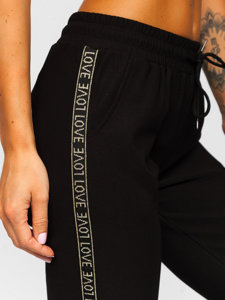 Pantalón deportivo para mujer color negro Bolf W6962