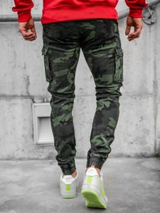 Pantalón jogger cargo de camuflaje para hombre verde oscuro Bolf CT6019