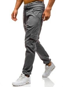 Pantalón jogger cargo para hombre gris Bolf 0404gbr