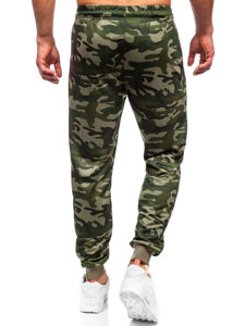 Pantalón jogger de chándal camuflaje para hombre verde Bolf JX6186