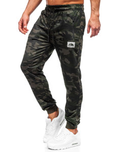 Pantalón jogger de chándal camuflaje para hombre verde oscuro Bolf JX6186