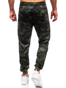 Pantalón jogger de chándal camuflaje para hombre verde oscuro Bolf JX6186