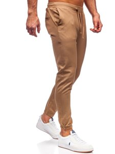 Pantalón jogger de tela para hombre camel Bolf 0011