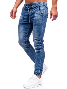 Pantalón vaquero jogger para hombre azul oscuro Bolf KA1860