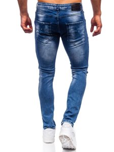 Pantalón vaquero para hombre regular fit color azul oscuro Bolf 4002