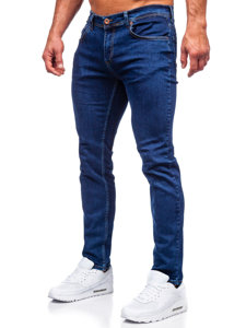 Pantalón vaquero regular fit para hombre azul oscuro Bolf 6558