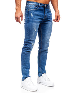 Pantalón vaquero regular fit para hombre azul oscuro Bolf K10009-1