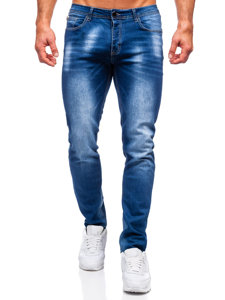Pantalón vaquero regular fit para hombre azul oscuro Bolf MP019B