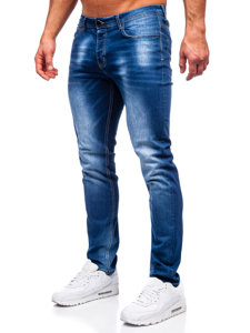 Pantalón vaquero regular fit para hombre azul oscuro Bolf MP019B