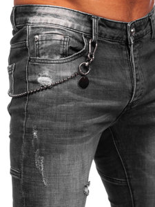 Pantalón vaquero regular fit para hombre negro Bolf MP0051N