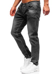 Pantalón vaquero regular fit para hombre negro Bolf R907