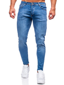 Pantalón vaquero slim fit para hombre azul oscuro Bolf R922