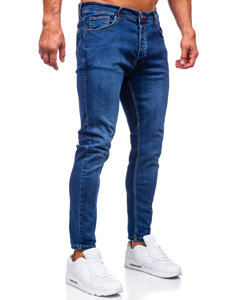 Pantalón vaquero slim fit para hombre color azul oscuro Denley R921
