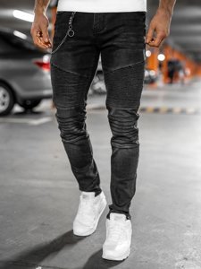 Pantalón vaquero tipo slim fit para hombre color negro Bolf 61025W0