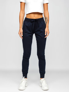 Pantalones deportivos para mujer de color azul oscuro Bolf CK-01