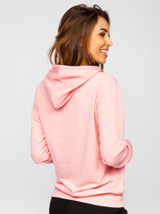 Sudadera con capucha con impresión para mujer rosa Bolf HL9268