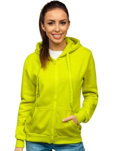 Sudadera con capucha para mujer verde limón Bolf W03