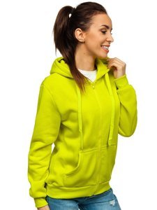 Sudadera con capucha para mujer verde limón Bolf W03