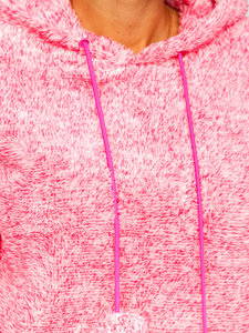 Sudadera polar con capucha para mujer color rosa Bolf HH034