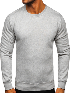 Sudadera sin capucha para hombre gris Bolf 2001